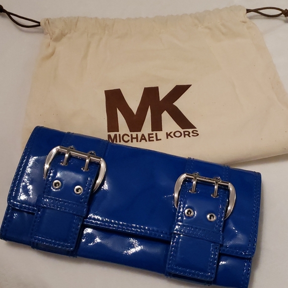 MICHAEL Michael Kors Handbags - Michael Kors Royal Blue Clutch